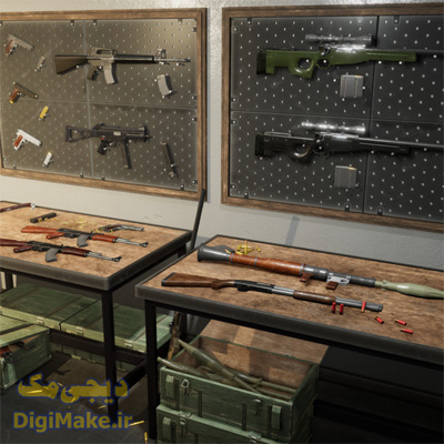 پکیج اسلحه های باکیفیت برای یونیتی