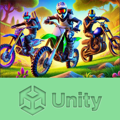 سورس بازی موتور سواری در یونیتی