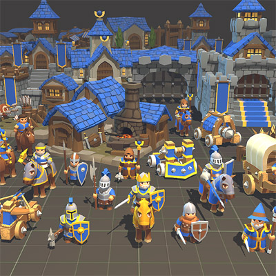 مدل سه بعدی سربازهای شمشیر به دست