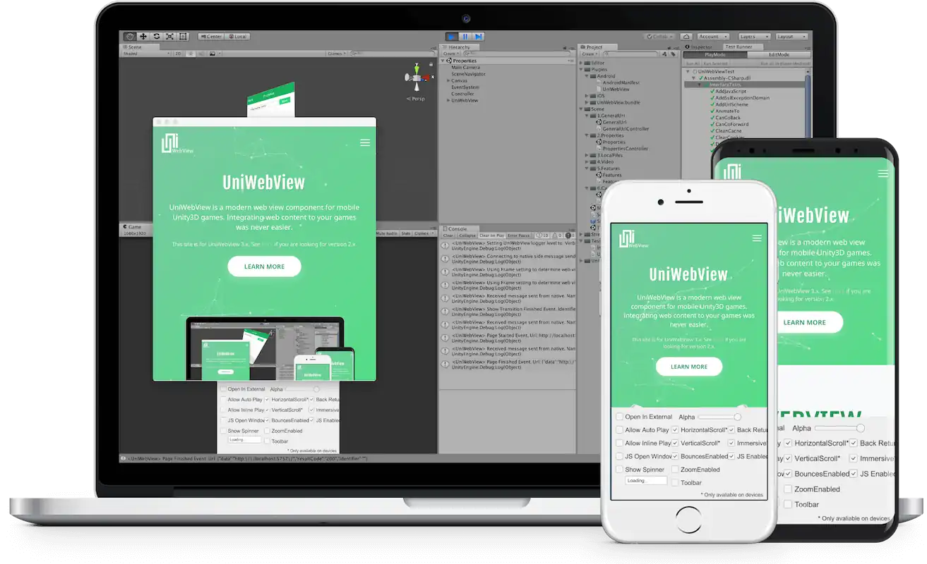 مشاهده صفحات وب در داخل بازی یونیتی