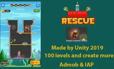 بازی معمایی معروف Hero Rescue / Pull the Pin موبایل