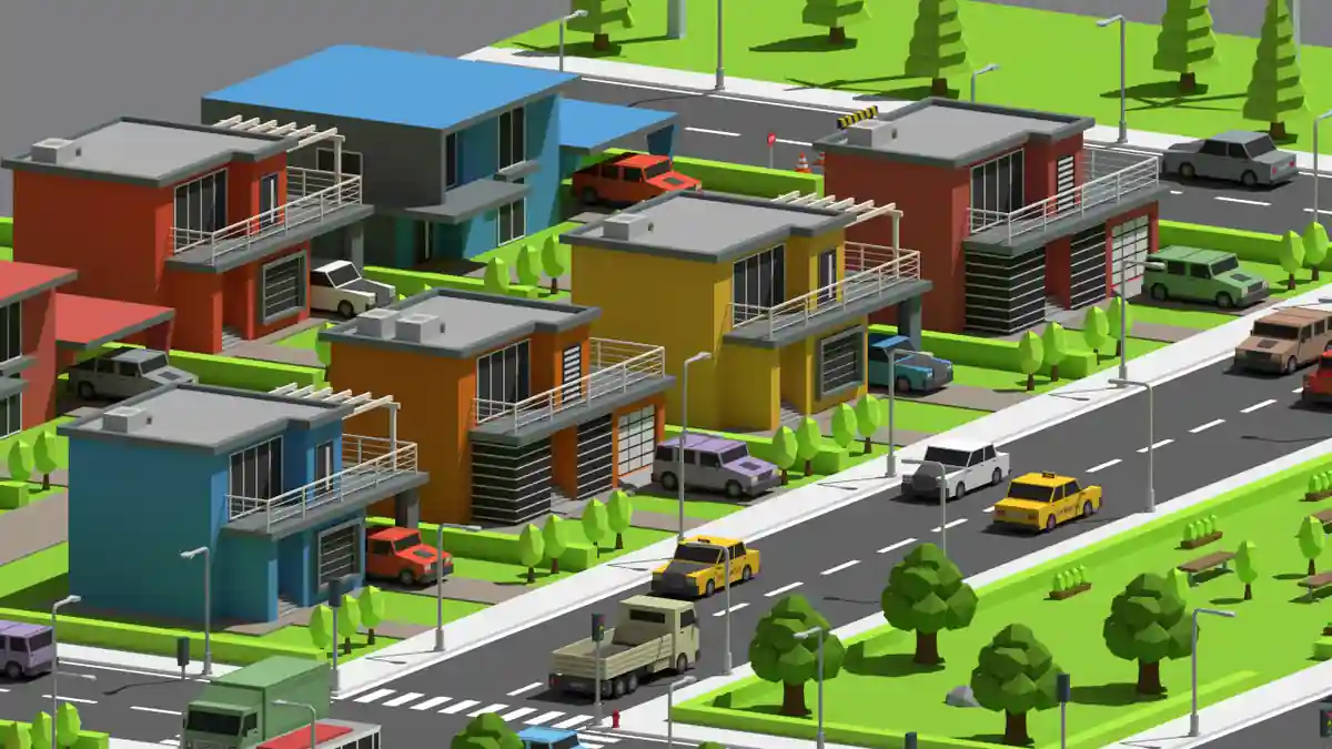 پکیج آماده و قابل ویرایش شهر سه‌بعدی مناسب بازی‌های موبایل در یونیتی