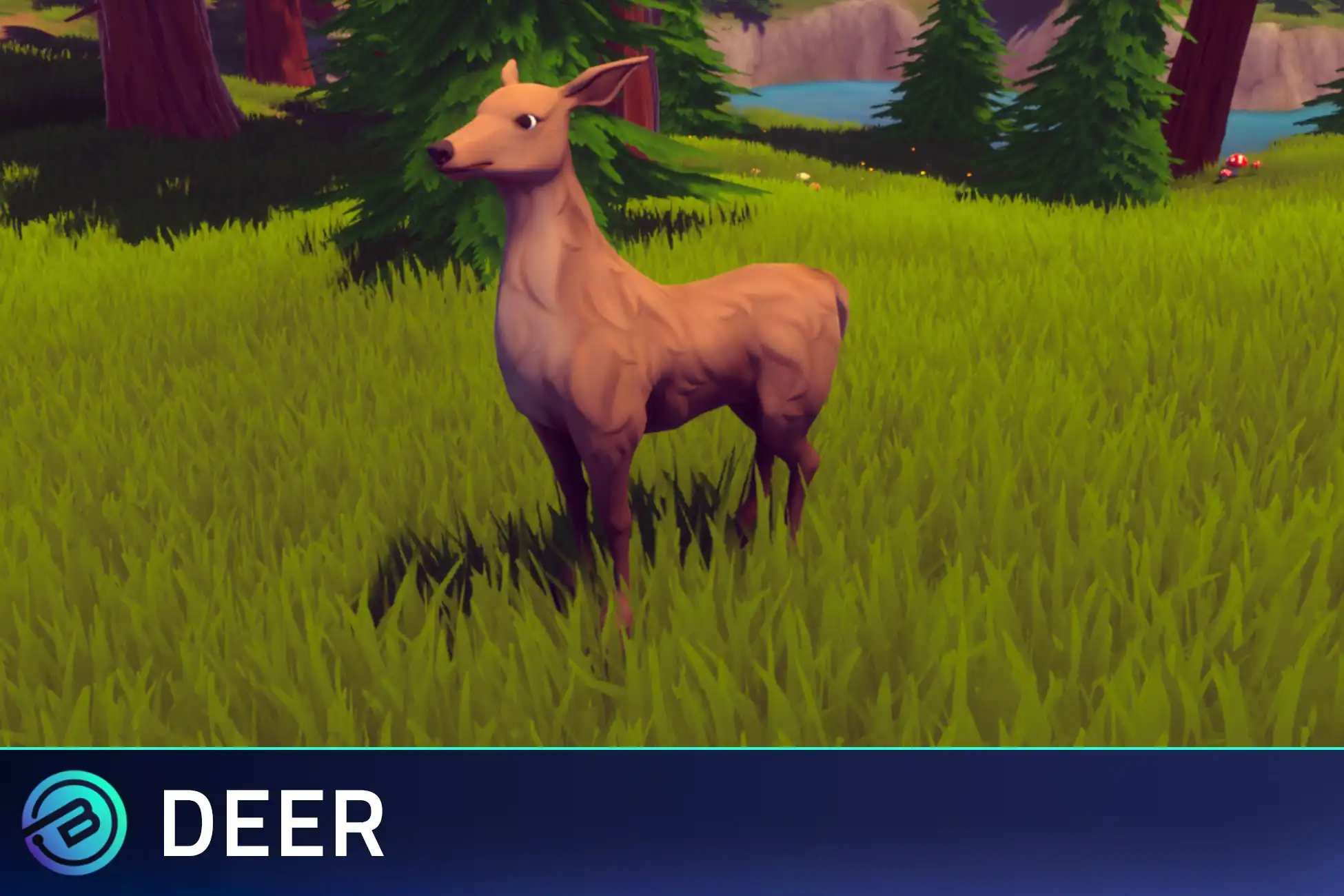 مدل سه‌بعدی گوزن ریگ شده و آماده مخصوص یونیتی